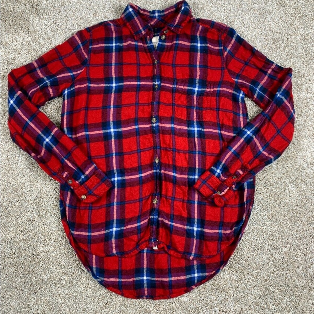 American Eagle Ahh/Mazingly Red White and Blue flannel.